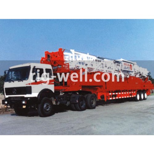 Diesel Driven Trailer Mounted Drilling Rig