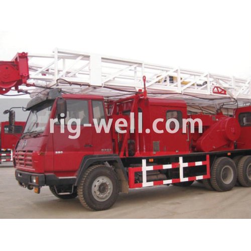 Non tensioned Ropeless Workover Rig
