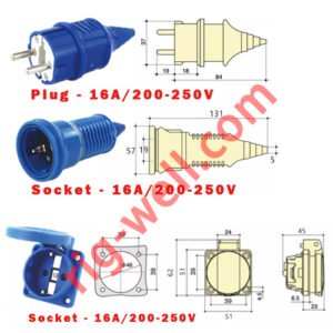 EX-Proof industrial connectors 2-pin 16A