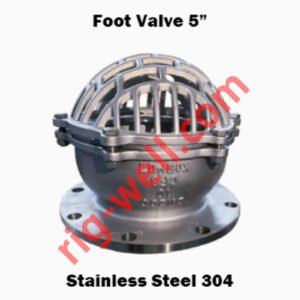 Foot Valve 5 inch (DN 125) Stainless Steel