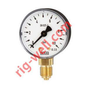WIKA EN837-1 Vacuum Gauge 0-1 Bar