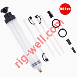 500cc Fluid Extraction Filling Syringe Kit Large Capacity Vacuum Pump Oil Change