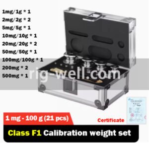 Calibration Weight Sets F1 Class Stainless Steel 1mg-100g 21 pcs/Box