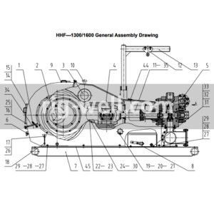 HHF-1300/1600 TRIPLEX MUD PUMP PARTS LIST