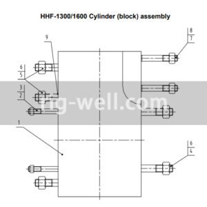 HHF-1300/1600 Cylinder (block) assembly