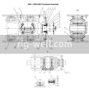 HHF-1300/1600 Crosshead Assembly Parts List