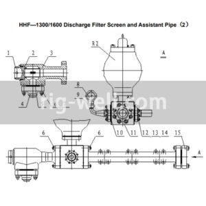 HHF-1300/1600 Discharge Filter Screen and Assistant Pipe (2)