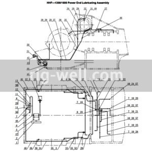 HHF-1300/1600 Power End Lubricating Assembly Parts List