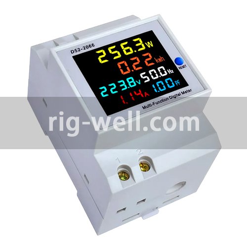 D52-2066 Din Rail Type Voltage Current Power Frequency Factor Meter