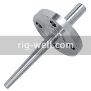 WIKA TW10 Thermowell with flange DN 1-1/2" Bore 6.6mm PN 150lbs Length 400mm