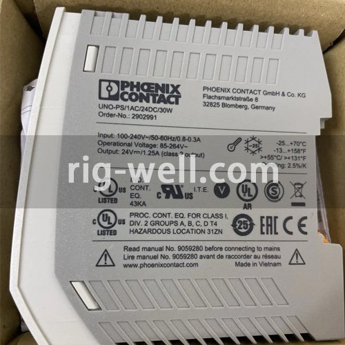 Phoenix contact UNO-PS/1AC/24DC/30W (2902991) Power supply