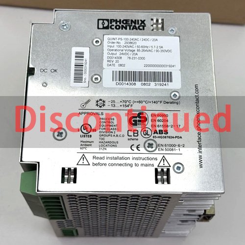 Phoenix Contact QUINT-PS-100-240AC/24DC/20 (2938620) Power supply