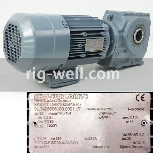 SEW SA67/T DRE100M4BE5 Gear Motor
