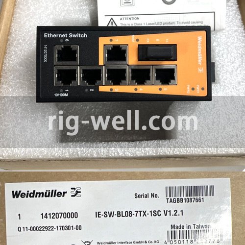 Weidmuller IE-SW-BL08-7TX-1SC (1412070000) Network switch