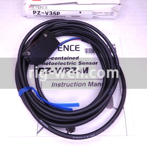 Keyance PZ-V35P Square Reflective Cable Type Photoelectric Sensor