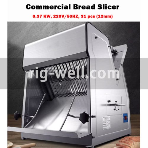 Commercial Bread Slicer 370W 31Pcs