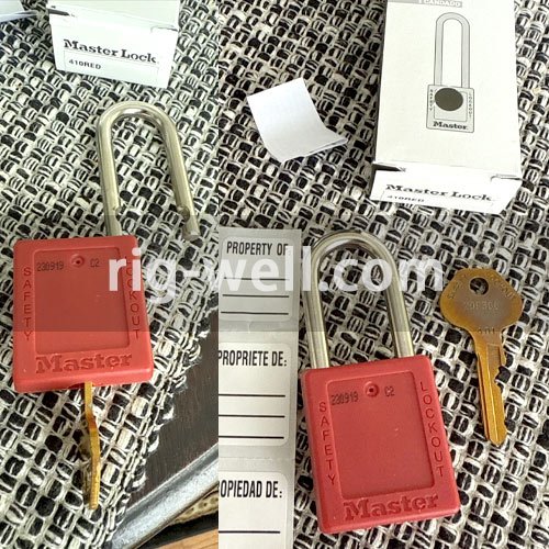 Master Lock 410RED Safety Padlock