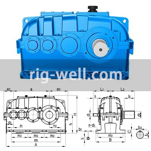 ZSY200-40-III-BSP Cylindrical Gear Reducer