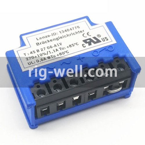 Lenze ID 13404776 bridge rectifier 45B2706-A1V 270V motor brake rectifier FS27T000