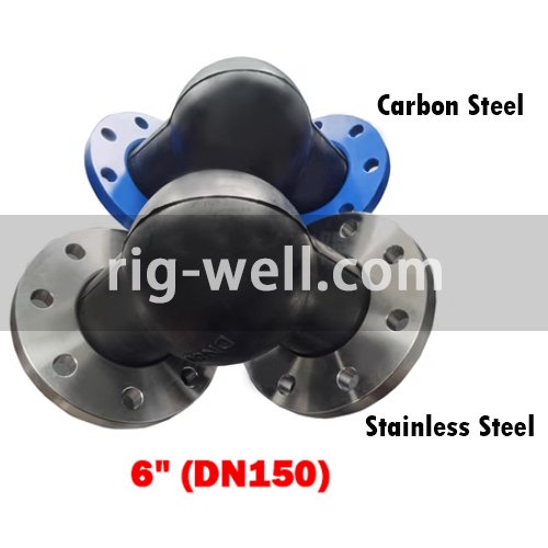90 Degree Flanged Expansion Rubber Joint