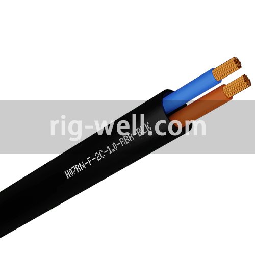 2 Core 1mm² H07RN-F Flexible Rubber Cable Black 100M